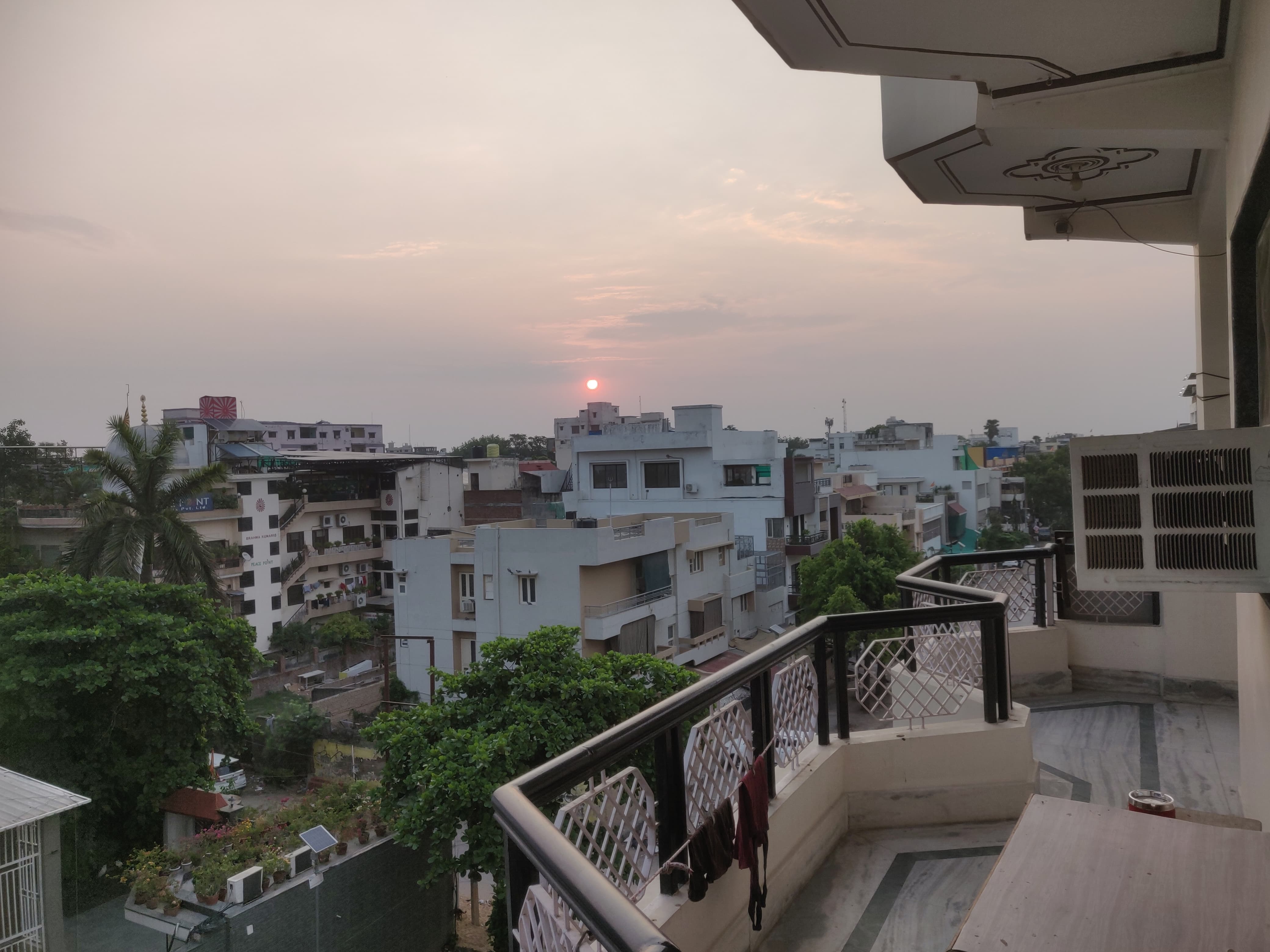 Sunrise view from the terrace