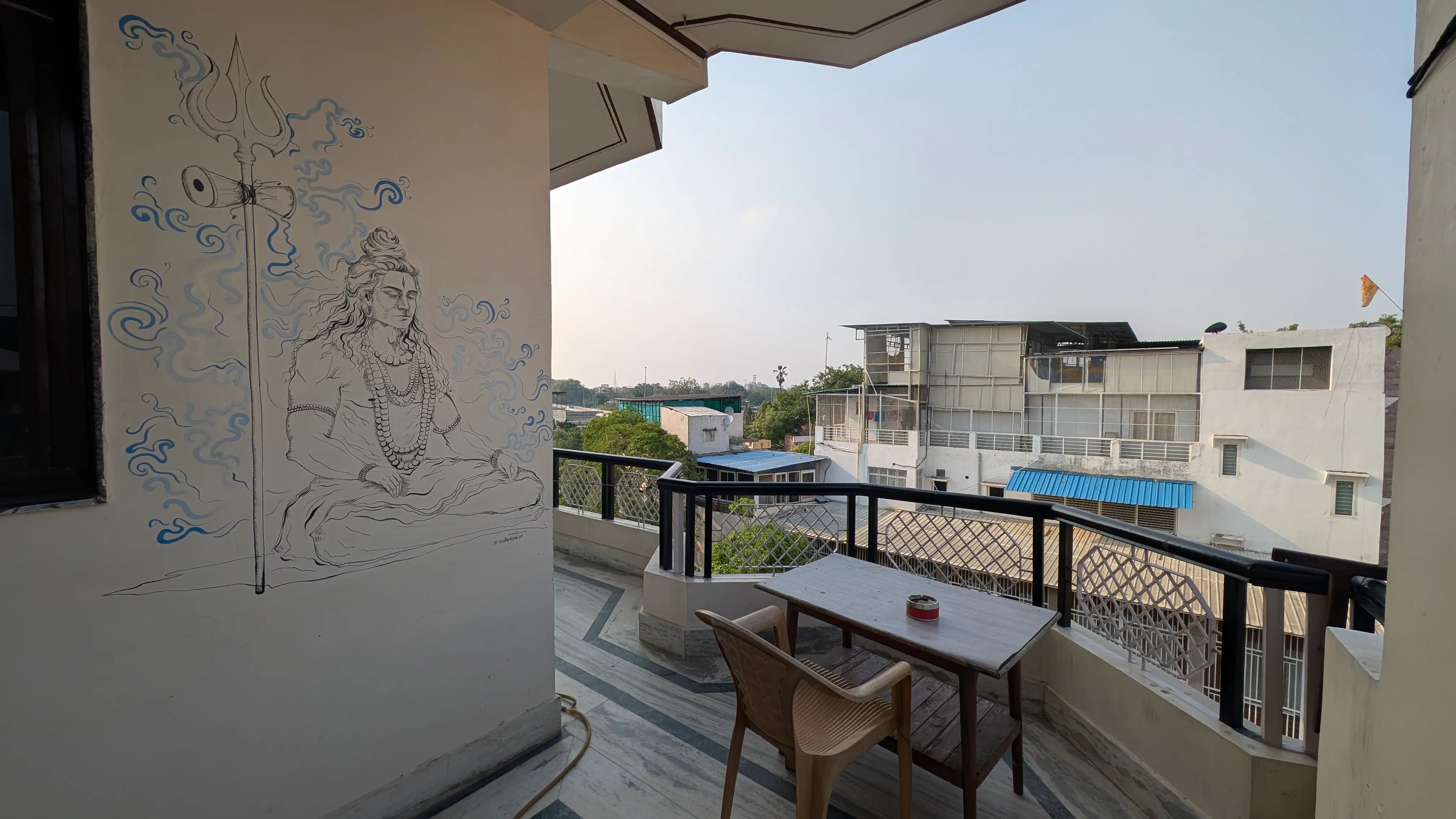 Balcony lounge area